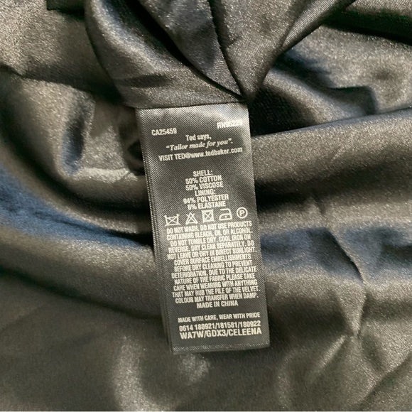 Ted Baker Celeena Queen Bee black velvet dress NWT - Picture 8 of 16
